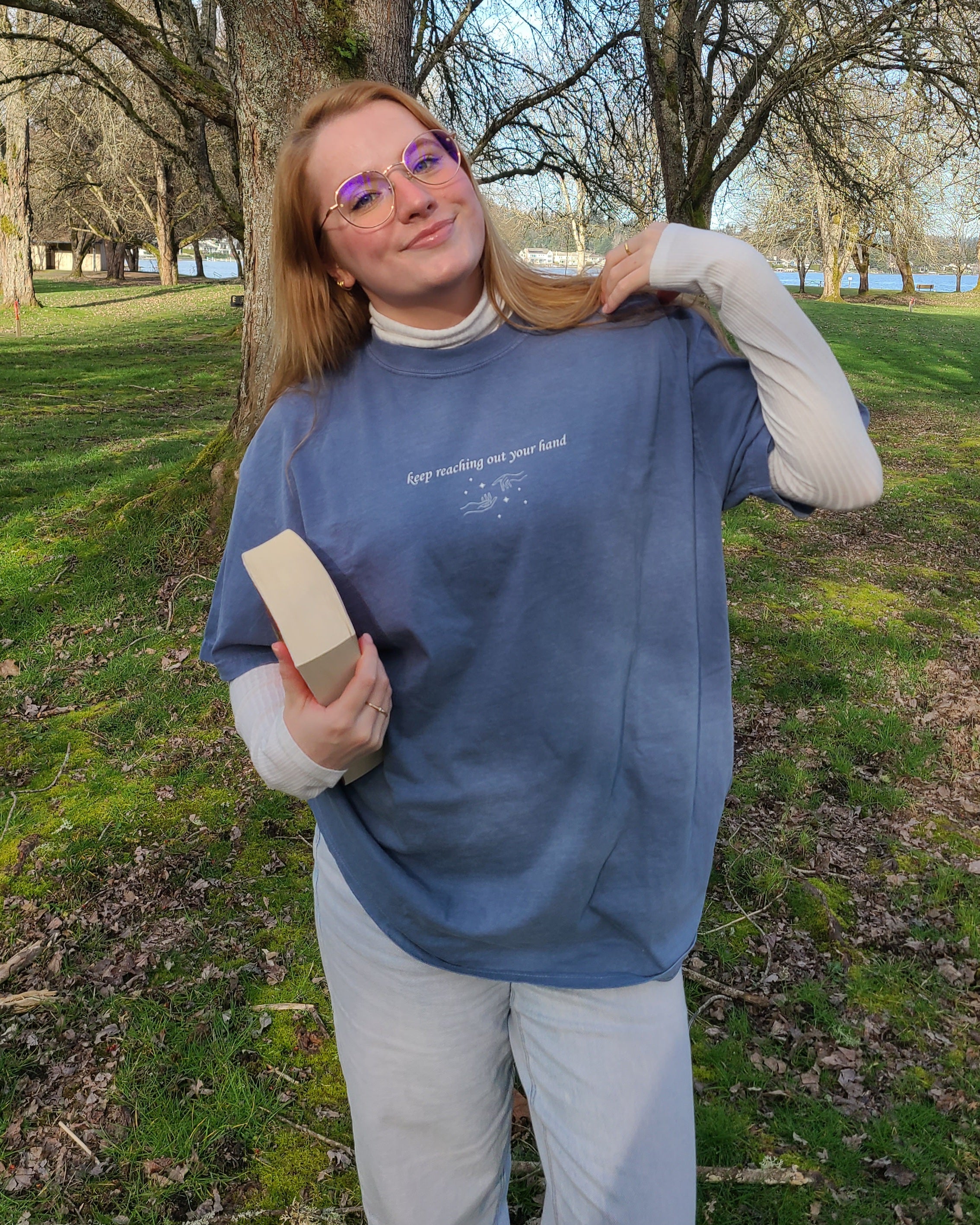 keep reaching out your hand tee