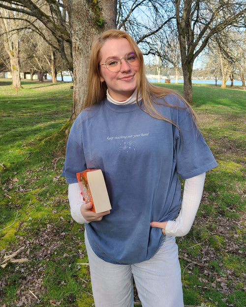 keep reaching out your hand tee