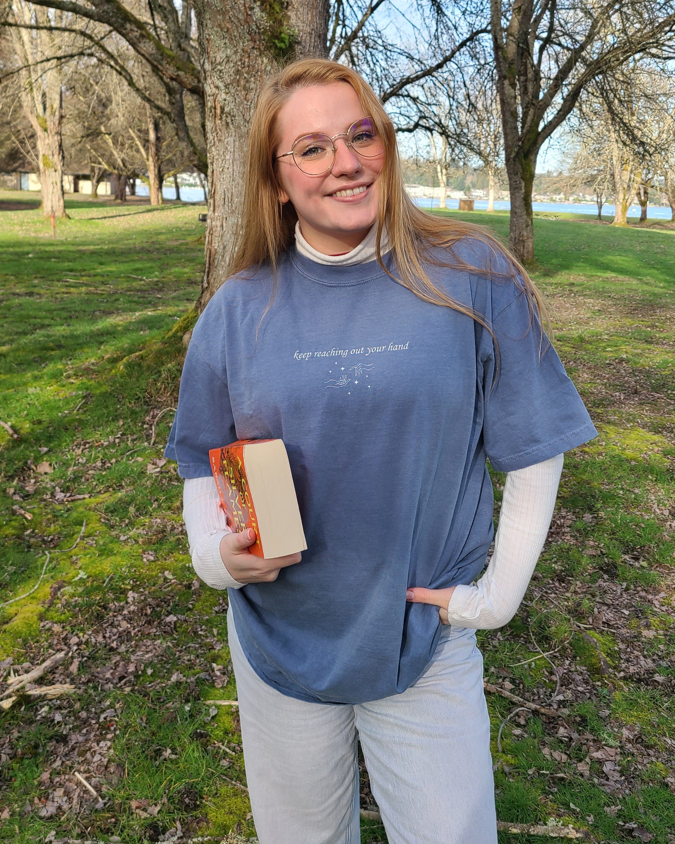 keep reaching out your hand tee