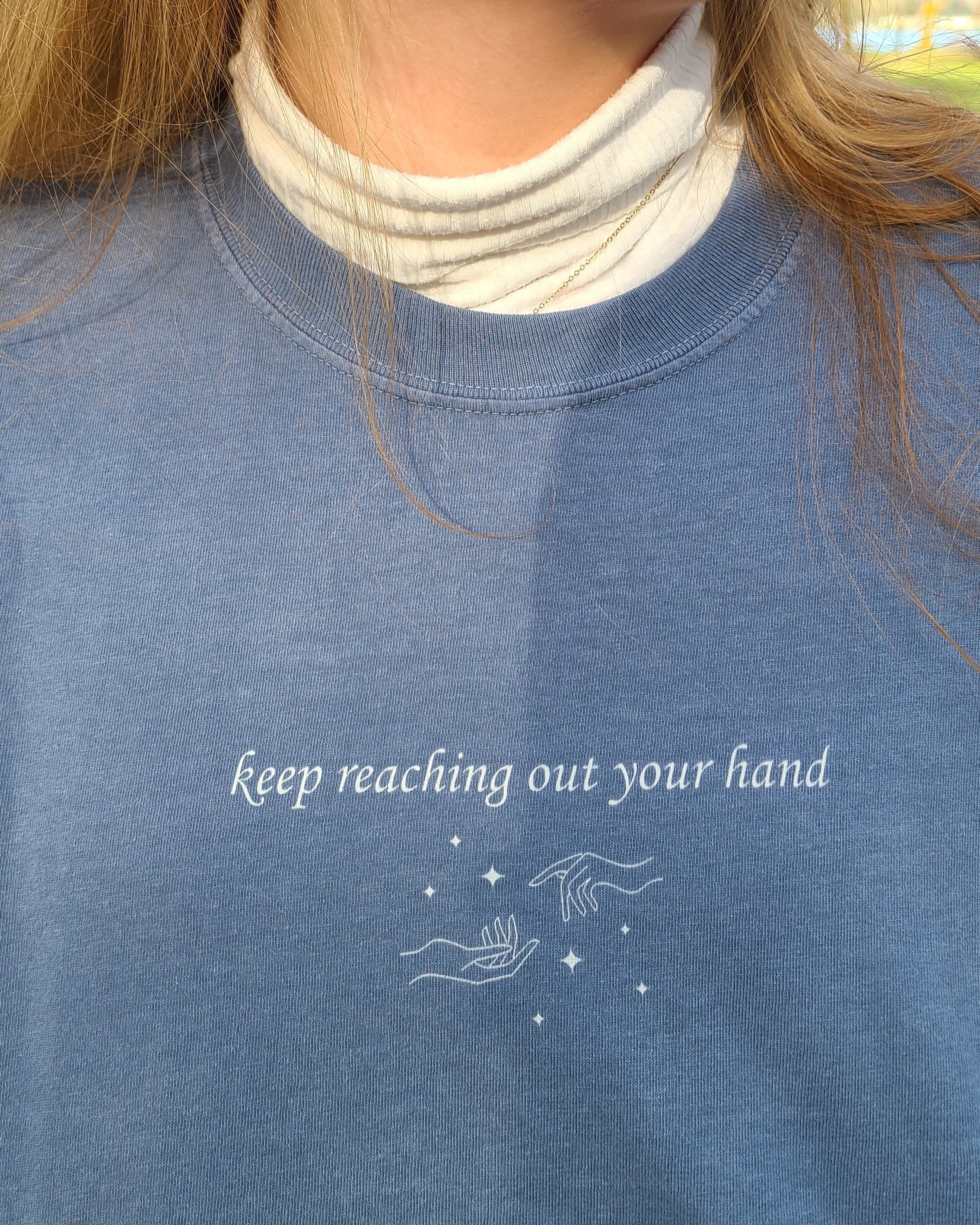 keep reaching out your hand tee