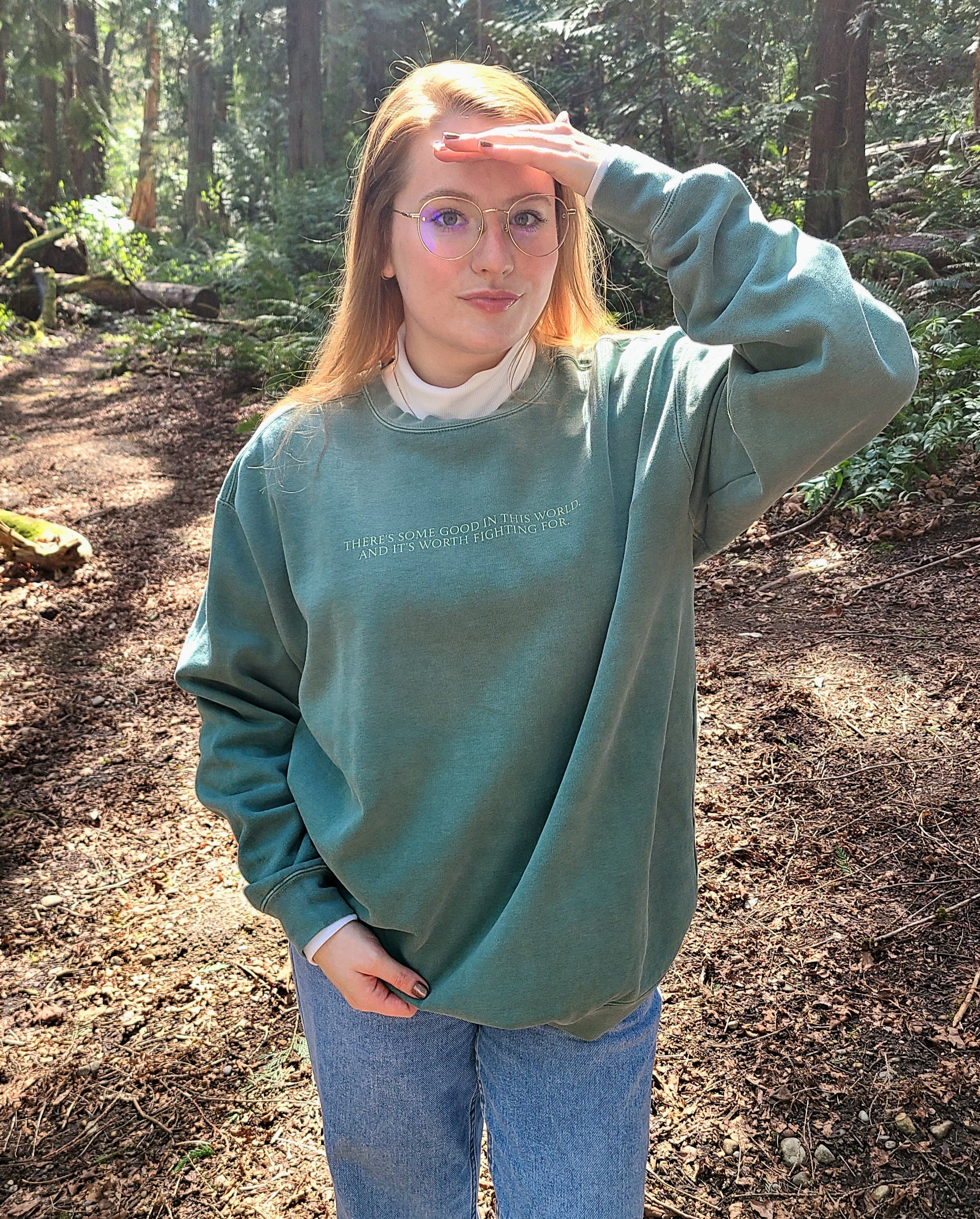 worth fighting for crewneck