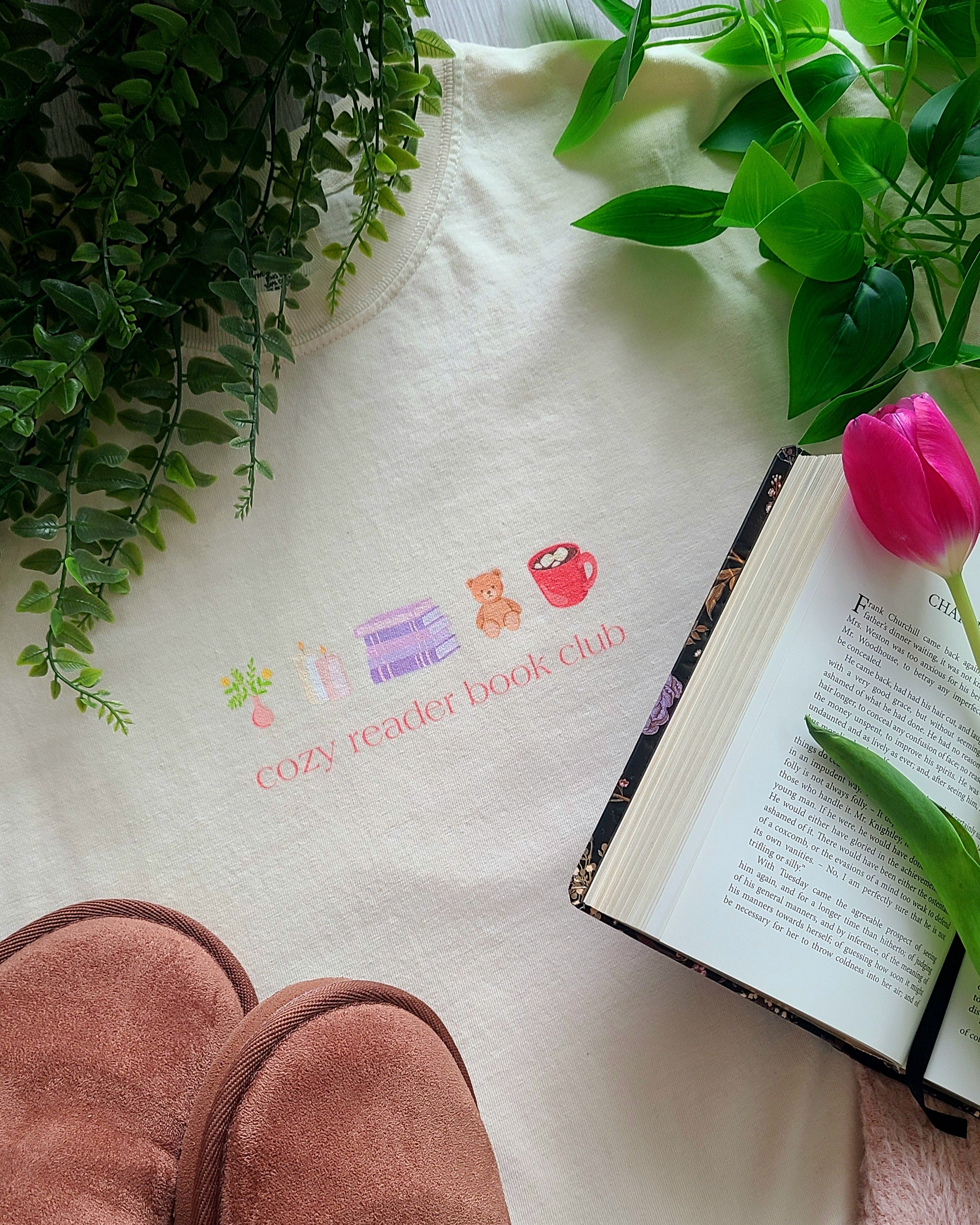 cozy reader tee