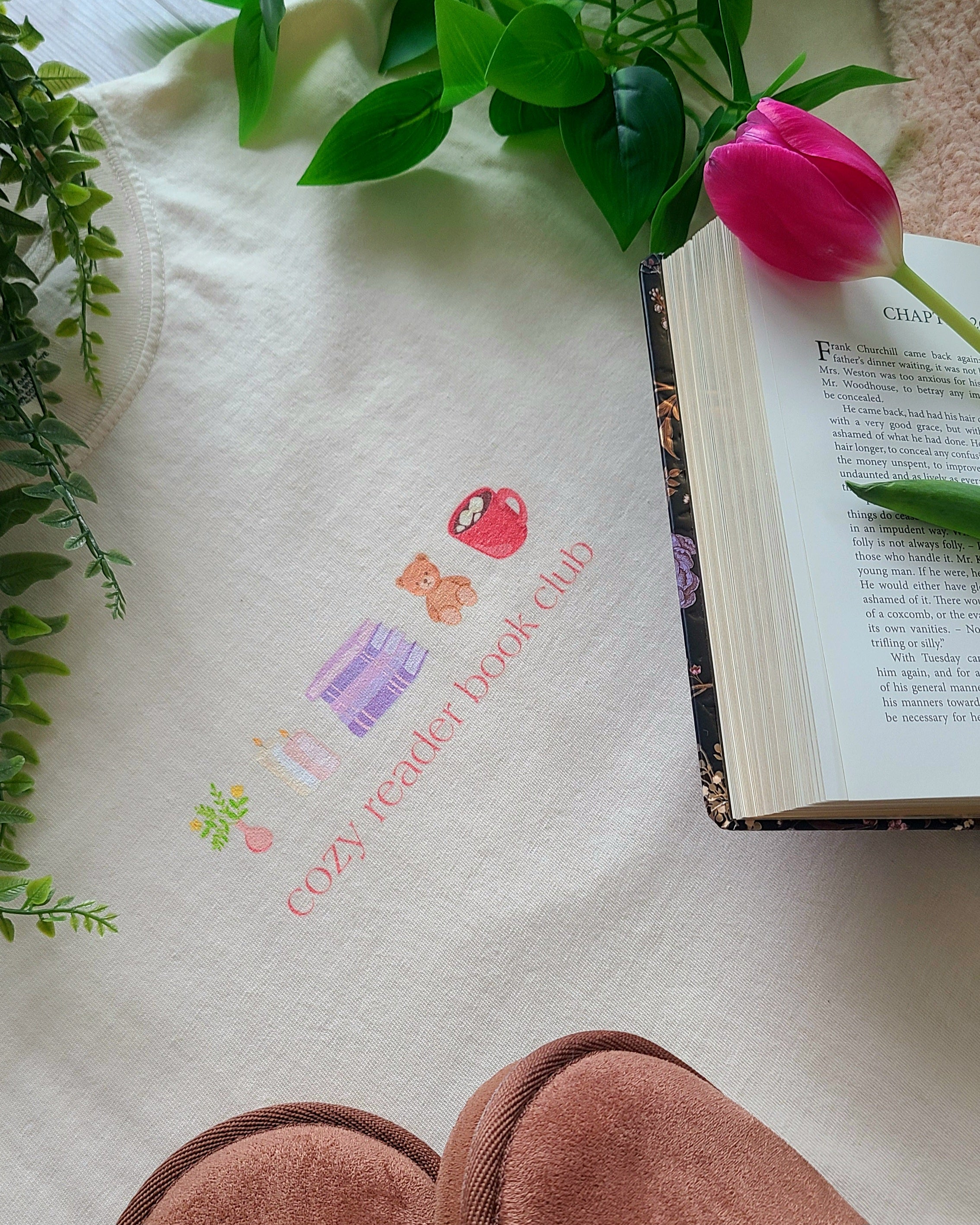 cozy reader tee