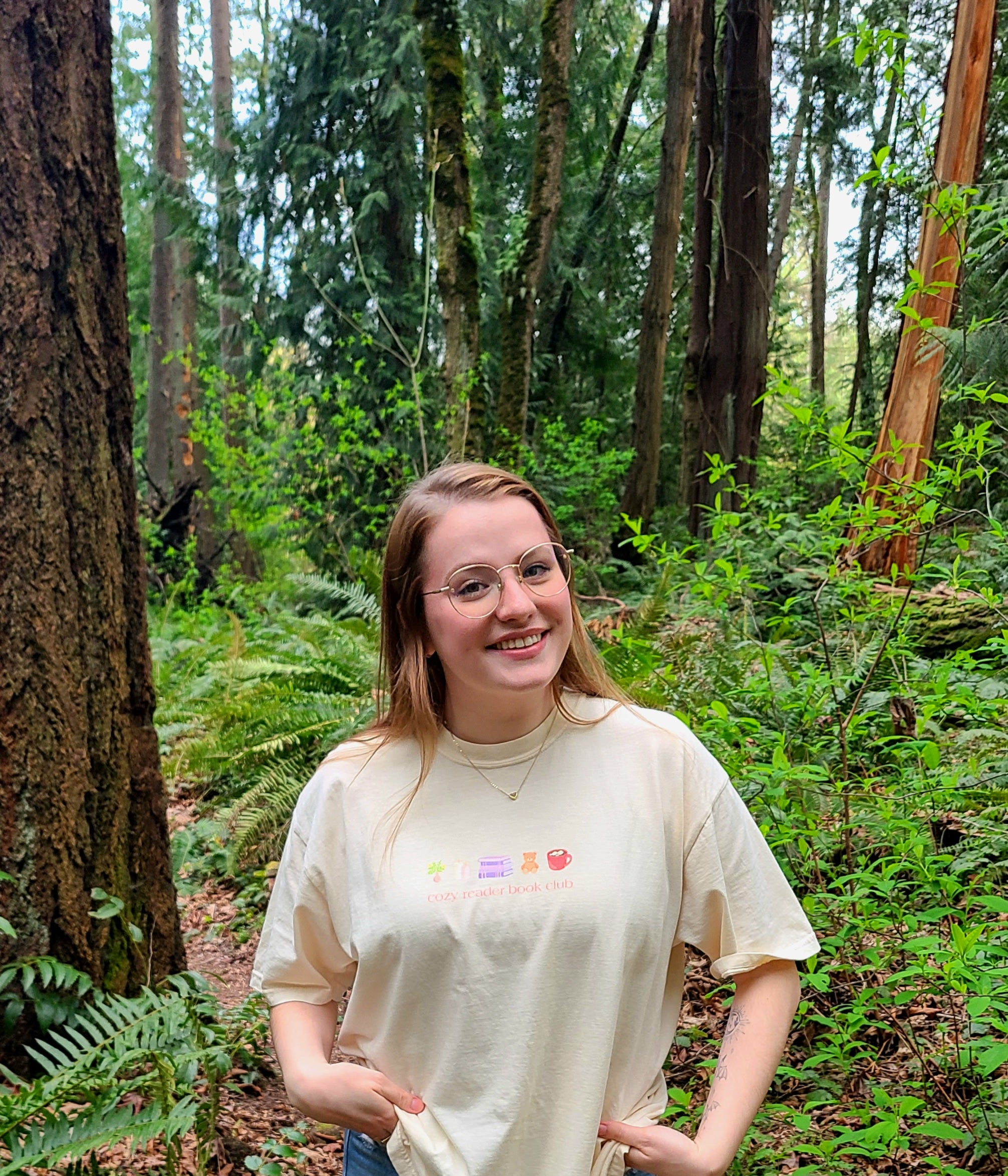 cozy reader tee