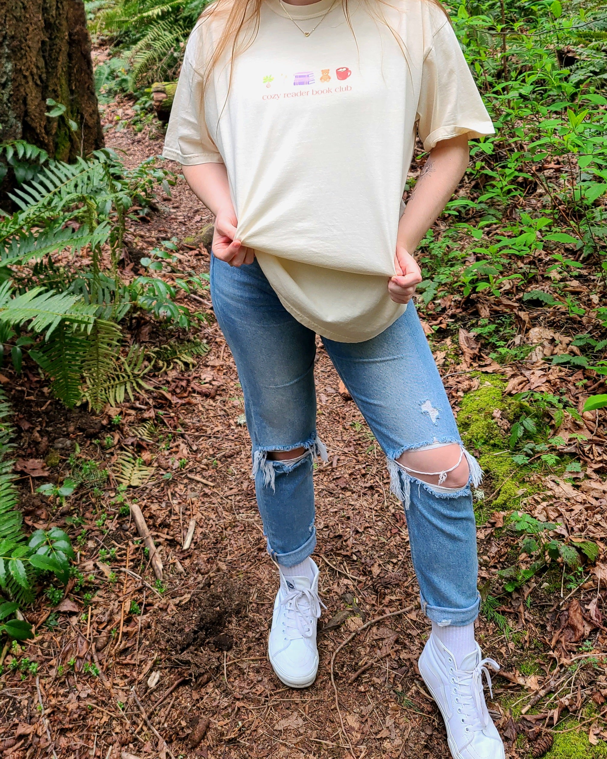 cozy reader tee