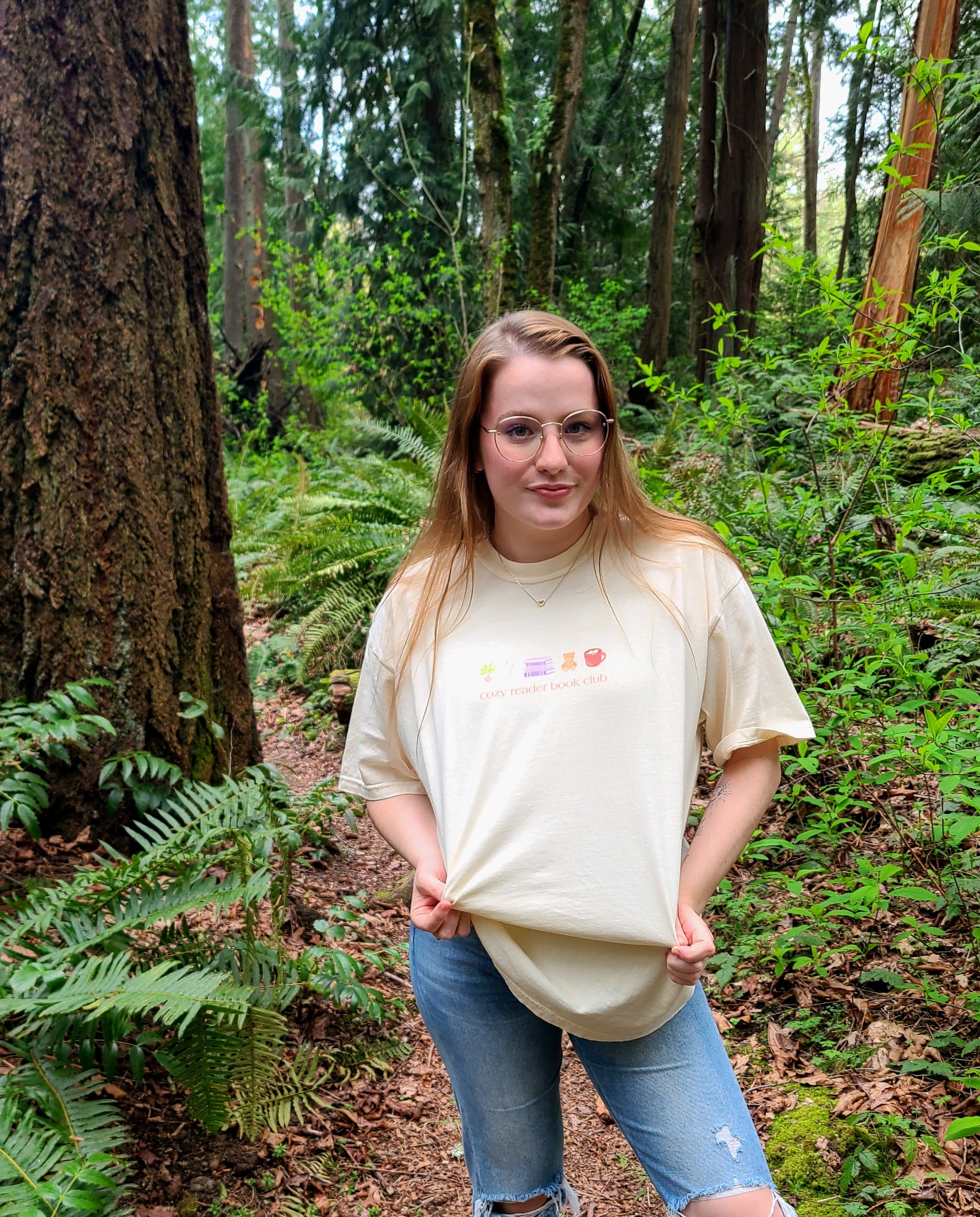 cozy reader tee