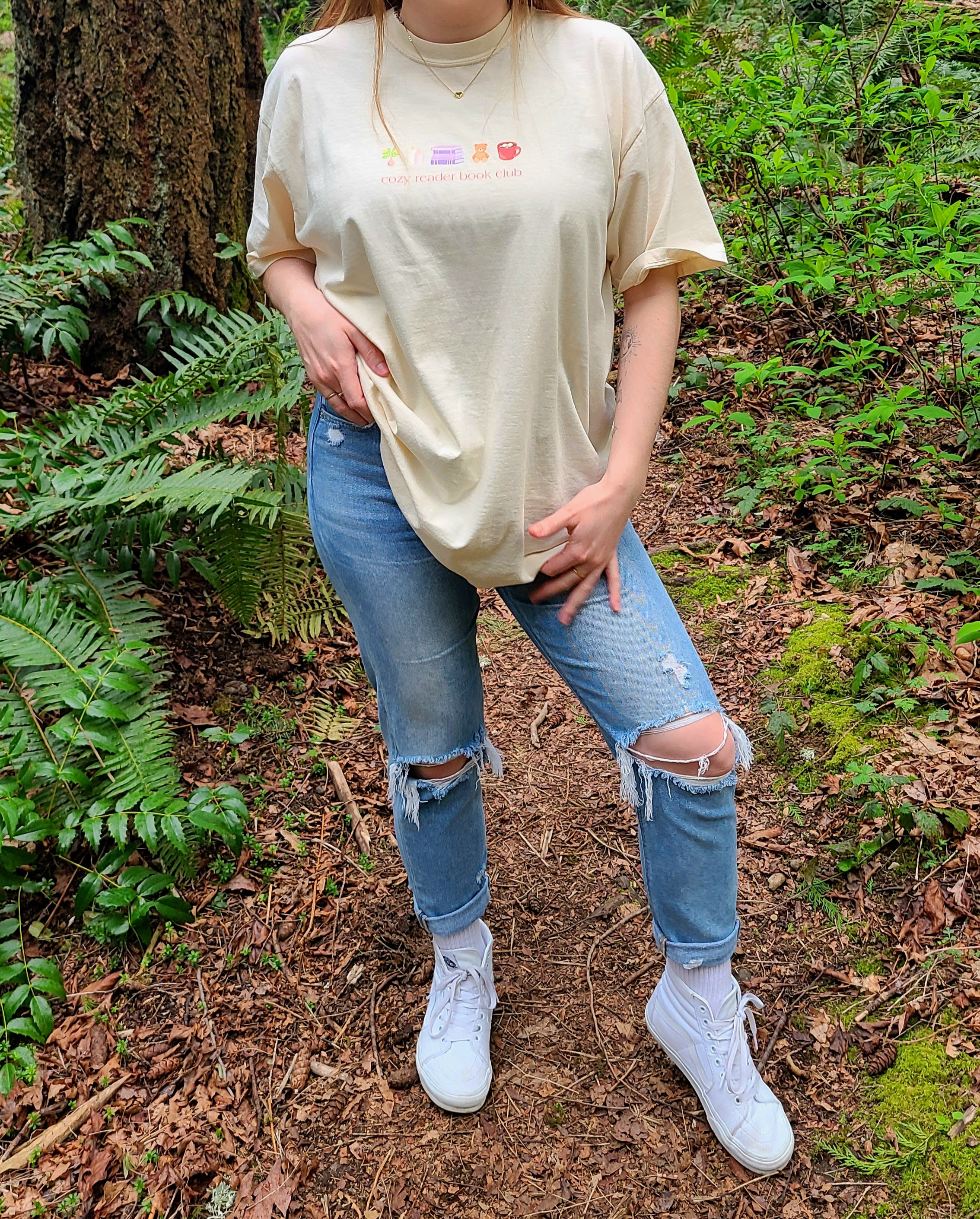 cozy reader tee