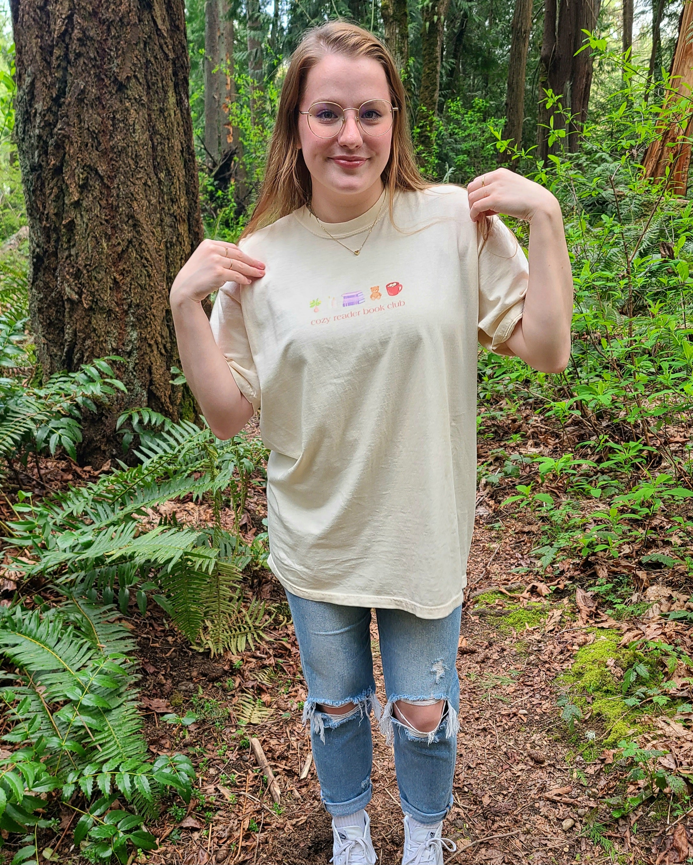 cozy reader tee