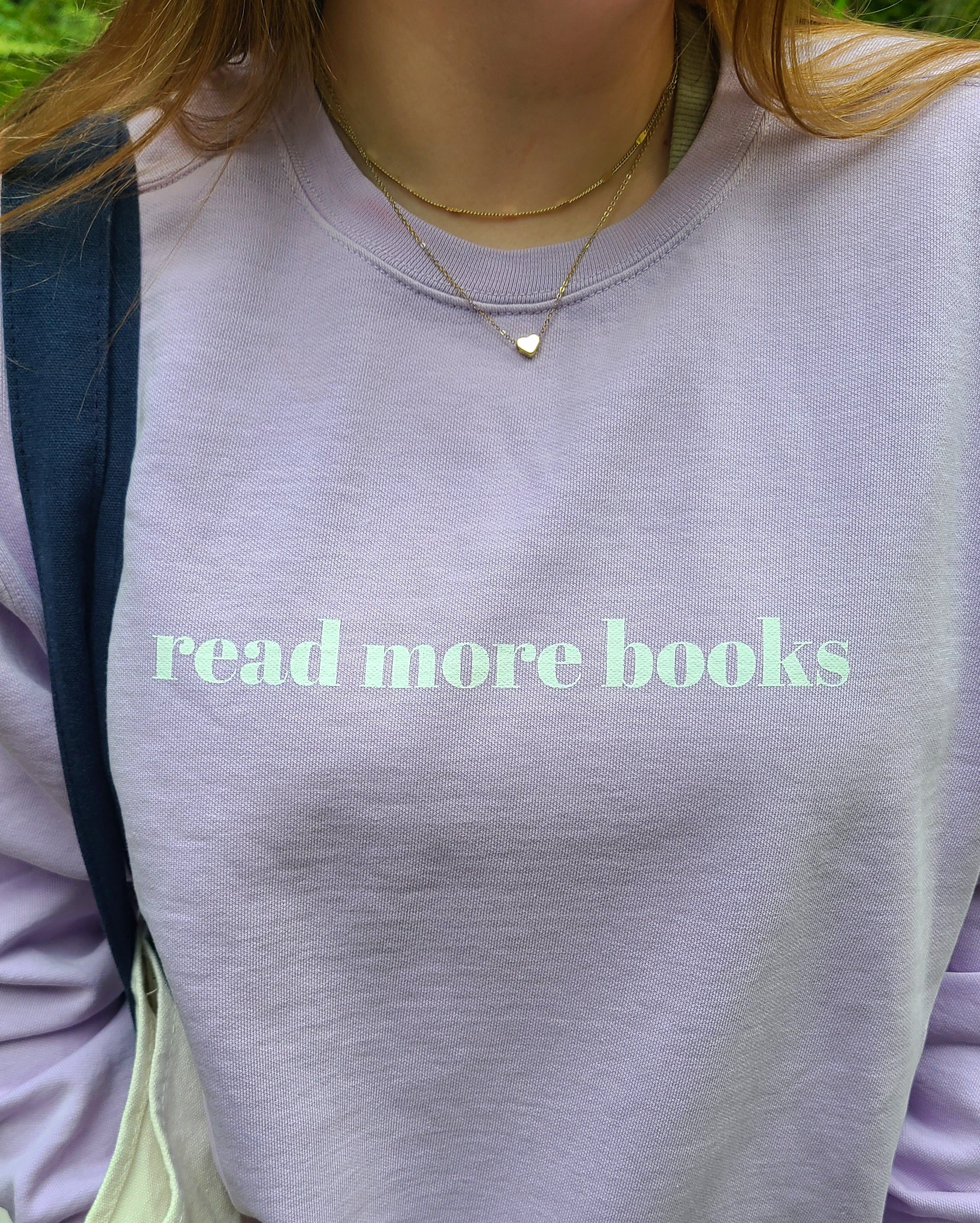 read more books crewneck