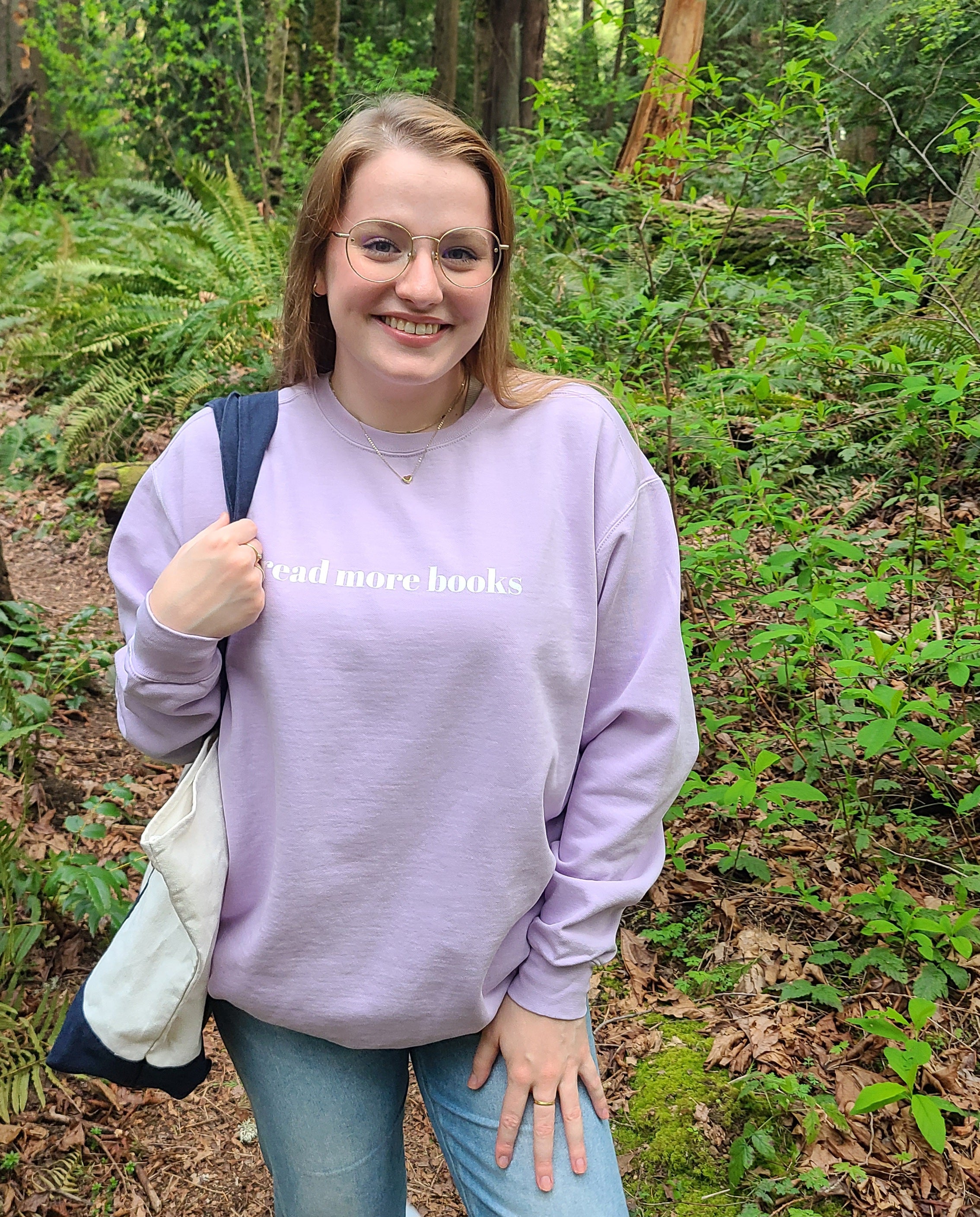 read more books crewneck