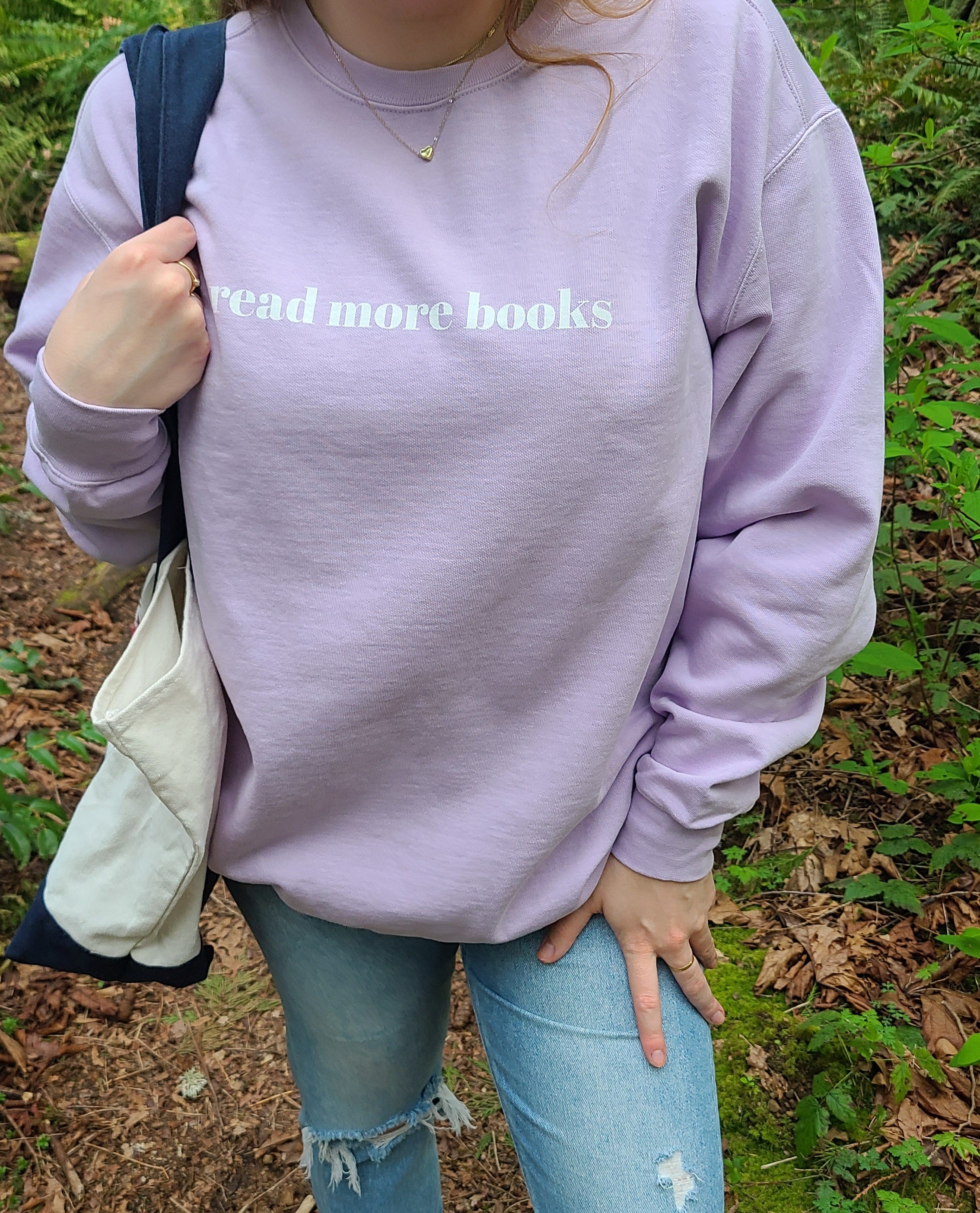 read more books crewneck