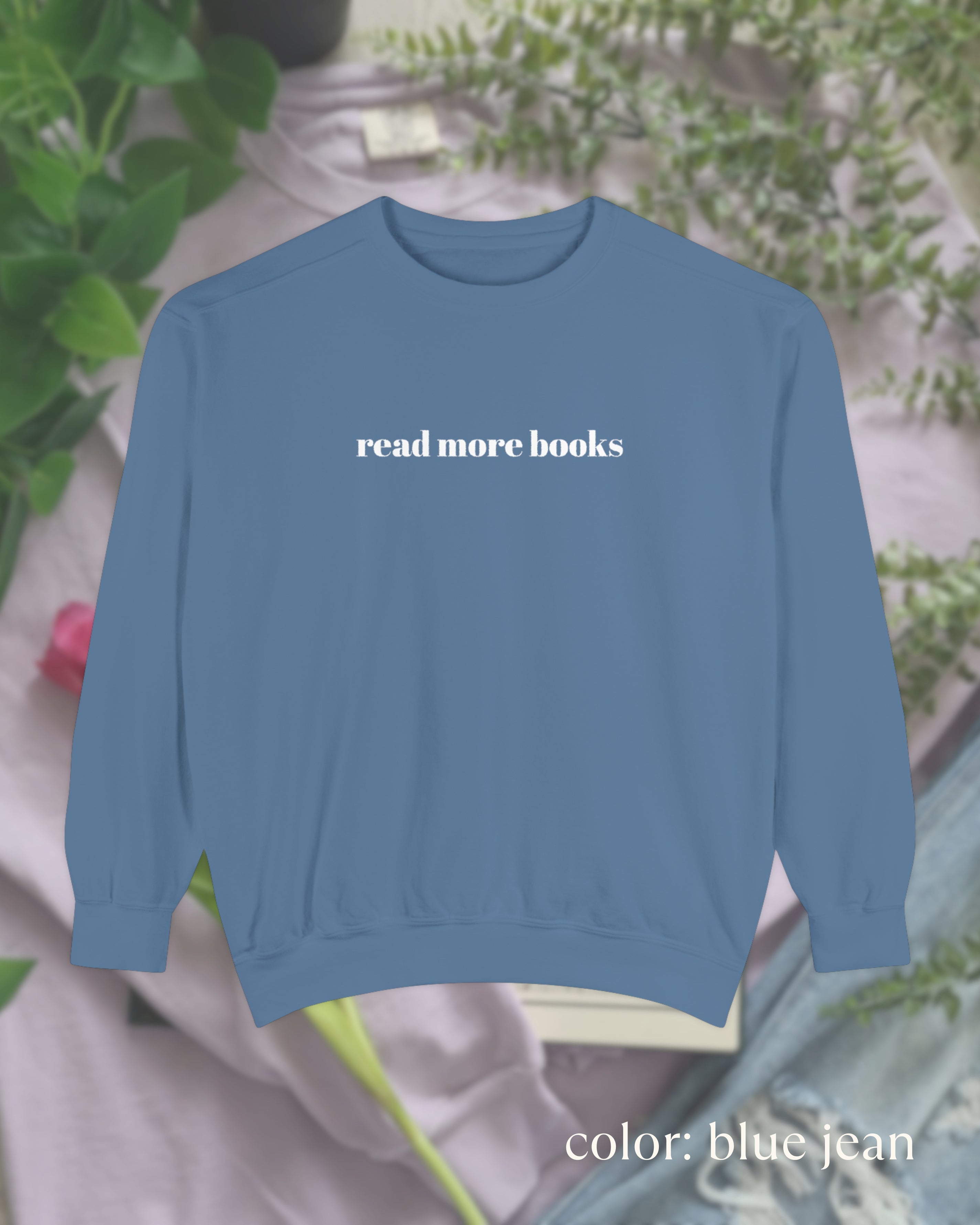 read more books crewneck