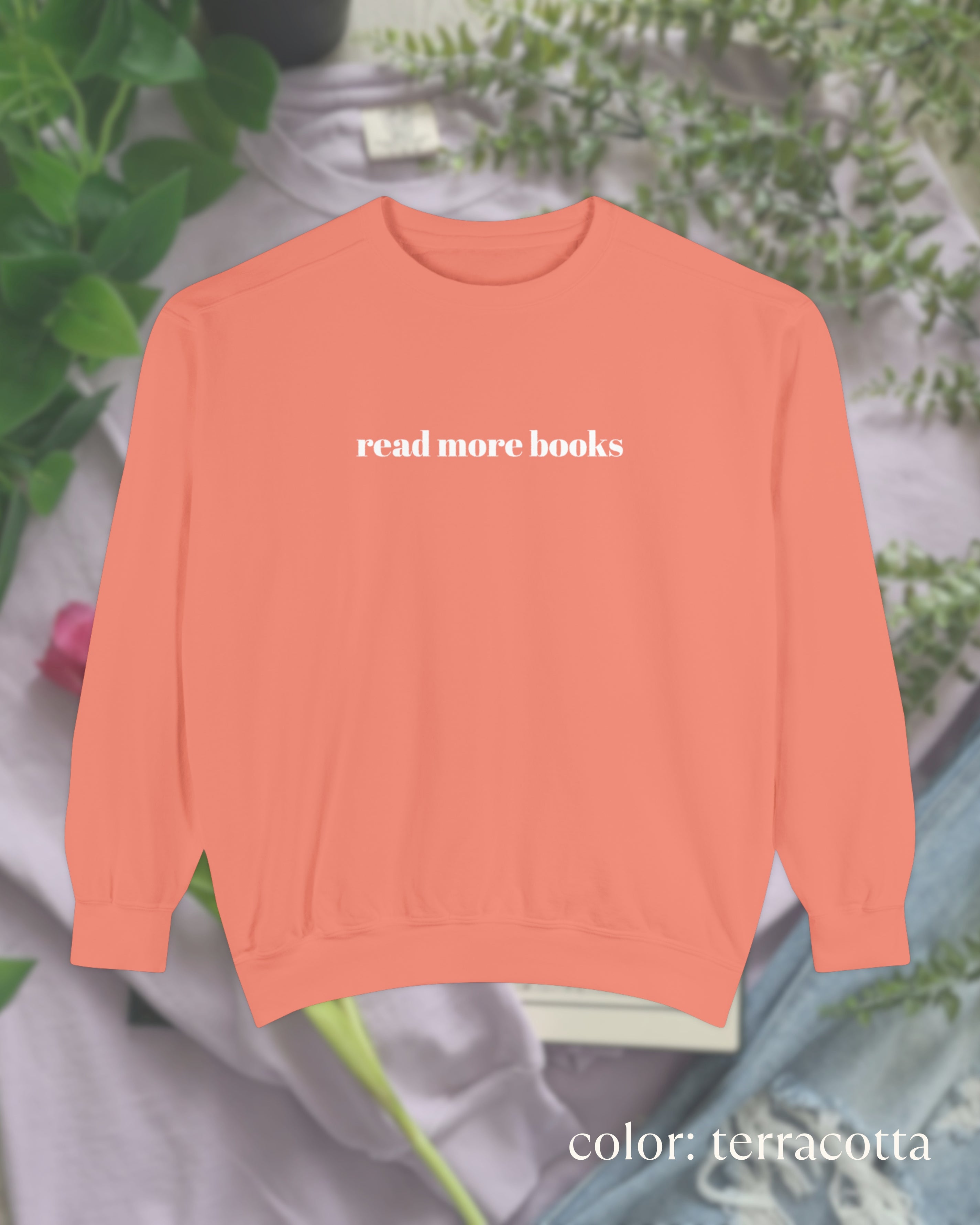 read more books crewneck