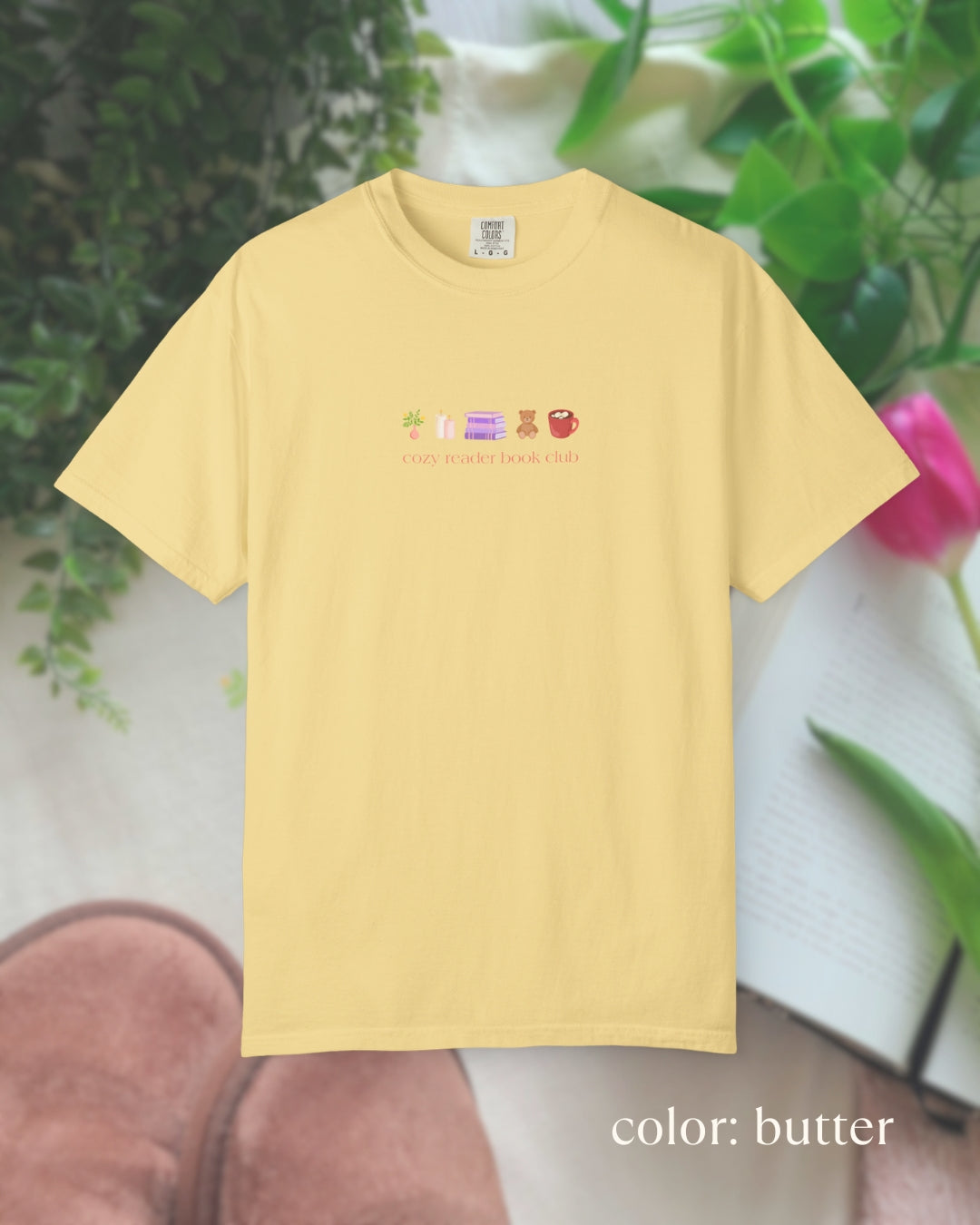 cozy reader tee