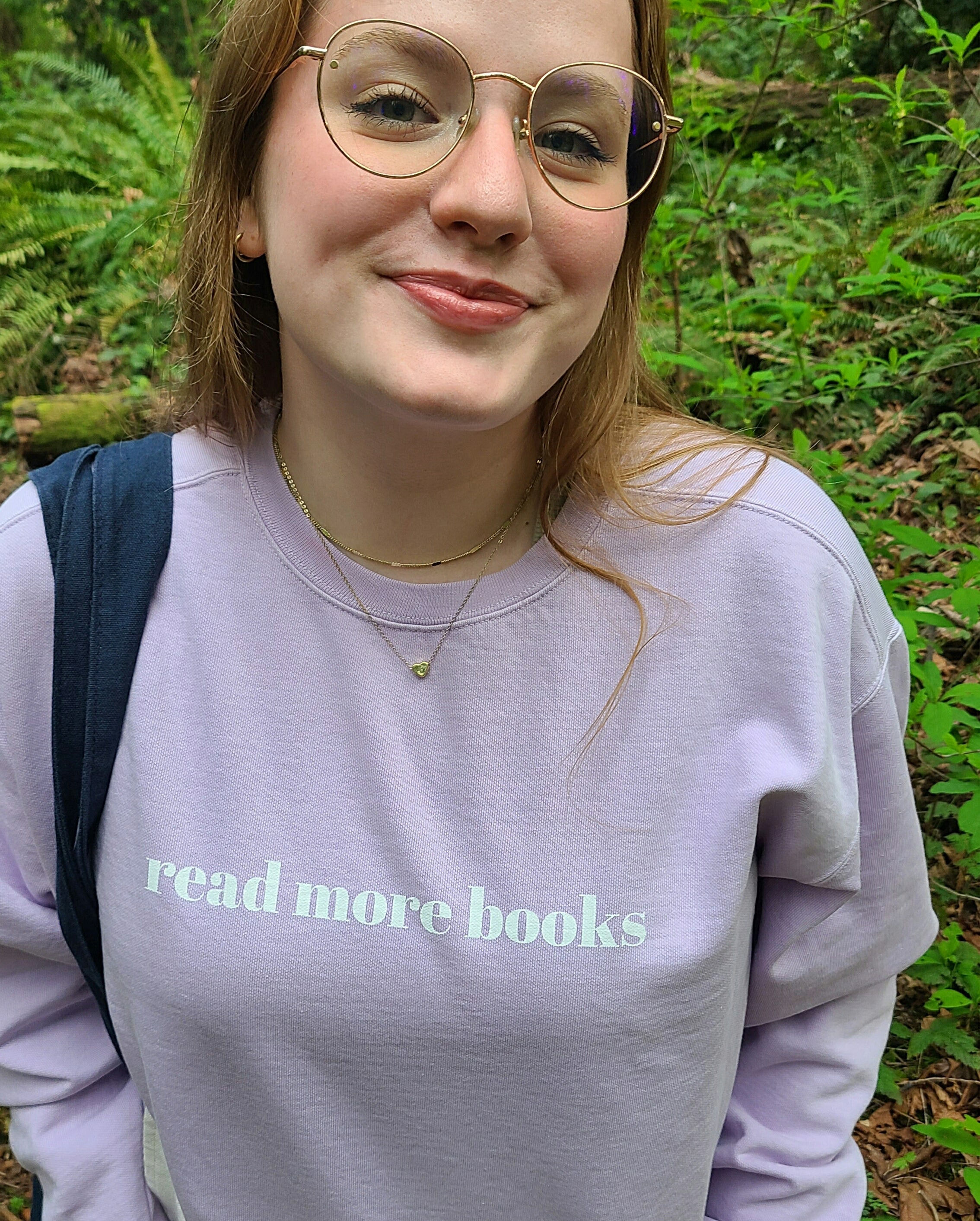 read more books crewneck