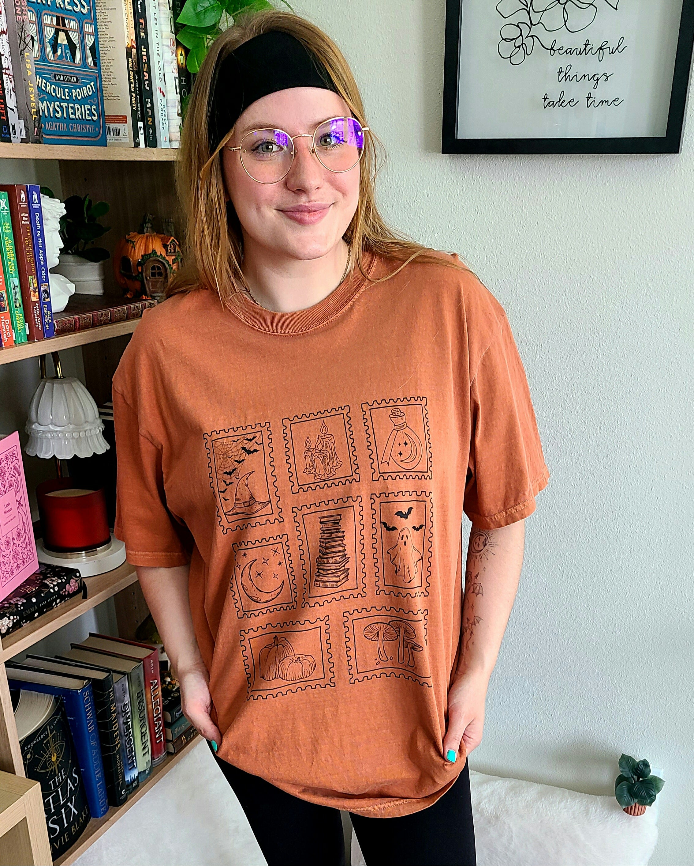 autumn stamps tee