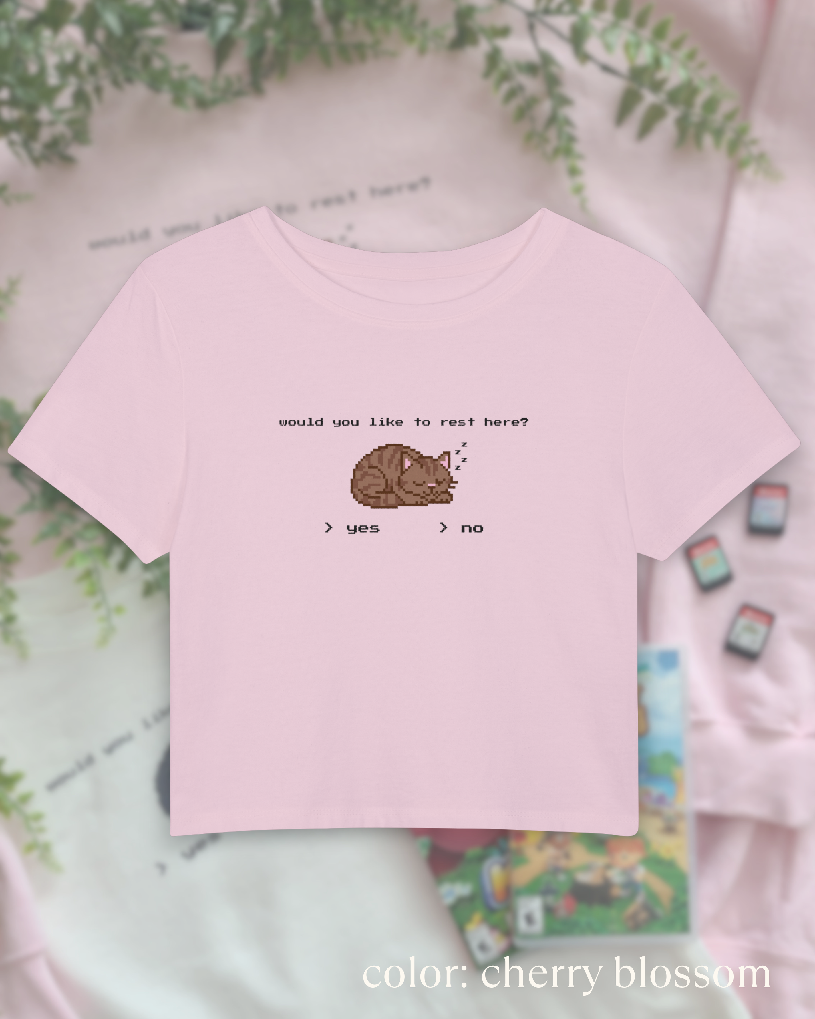 pixel kitty tee